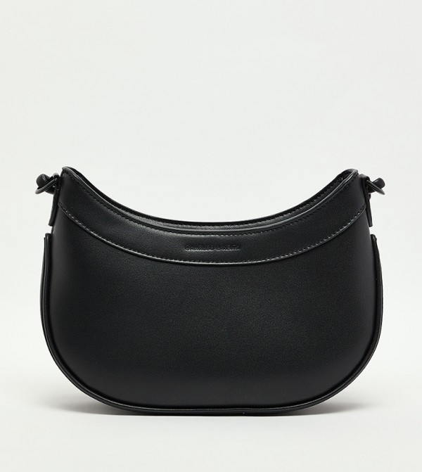 SABINE Knotted-Strap Curved Shoulder Bag