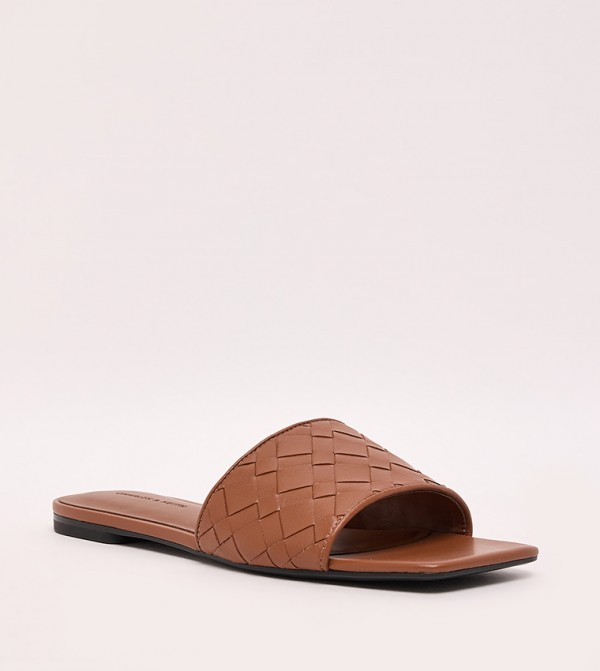 Woven Strap Flat Sandals