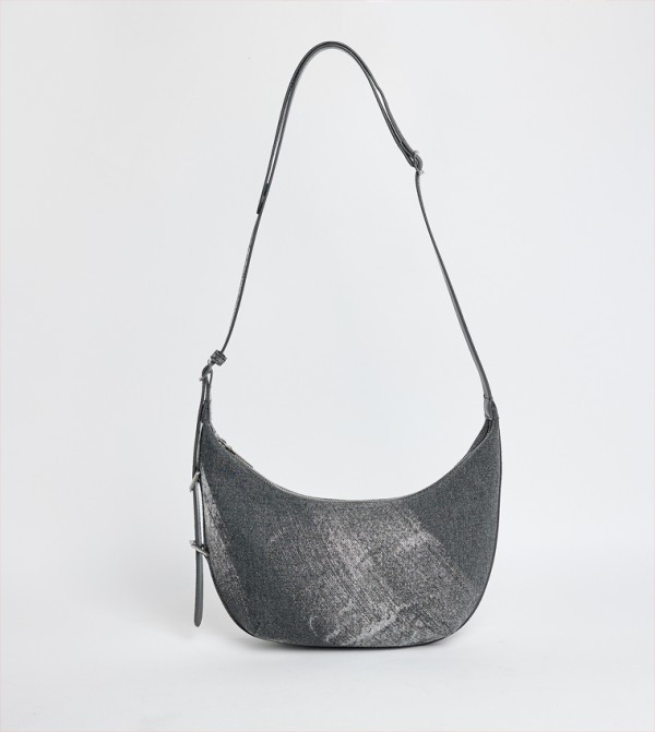 BRYNA Denim Shoulder Bag