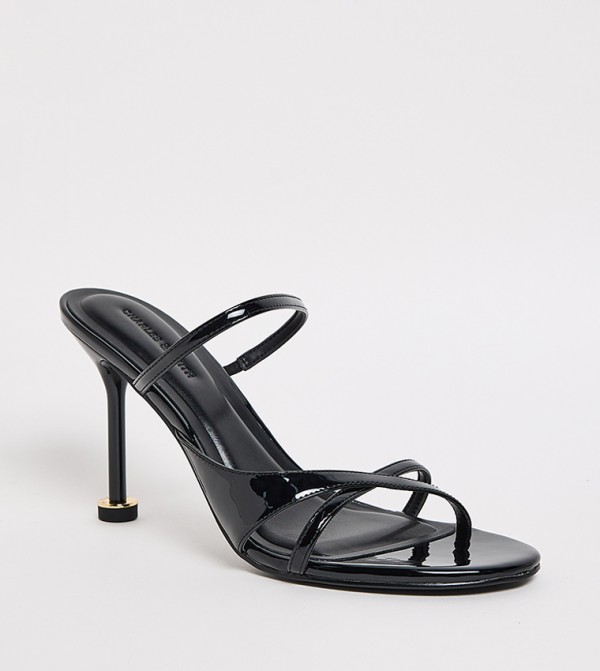 Strappy Sculptural Heel Sandals