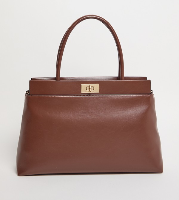 LENNIE Textured Satchel Bag
