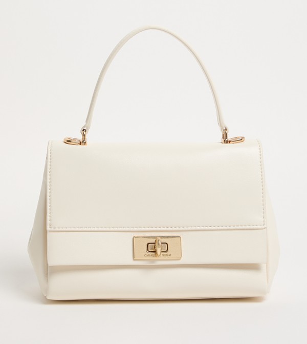 LENNIE Textured Top Handle Bag