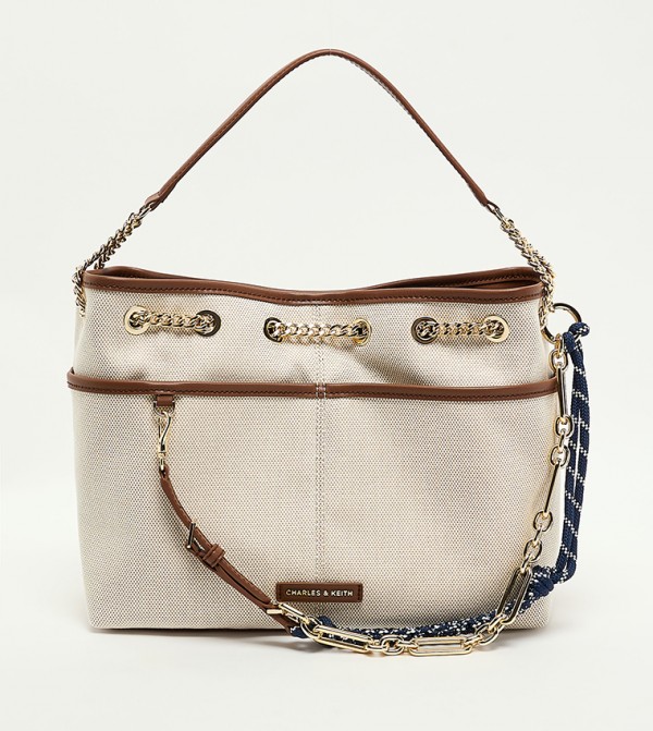 ADDISON Textured Canvas Tote Bag