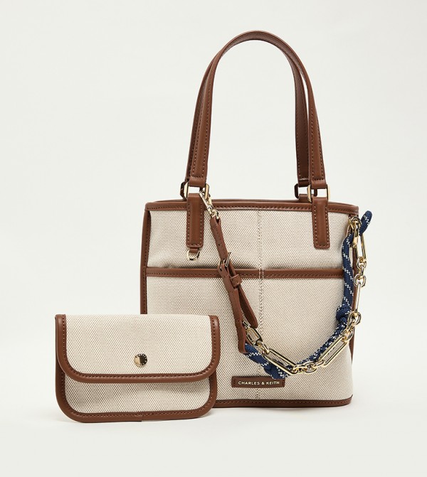 ADDISON Canvas Reversible Tote Bag with Pouch