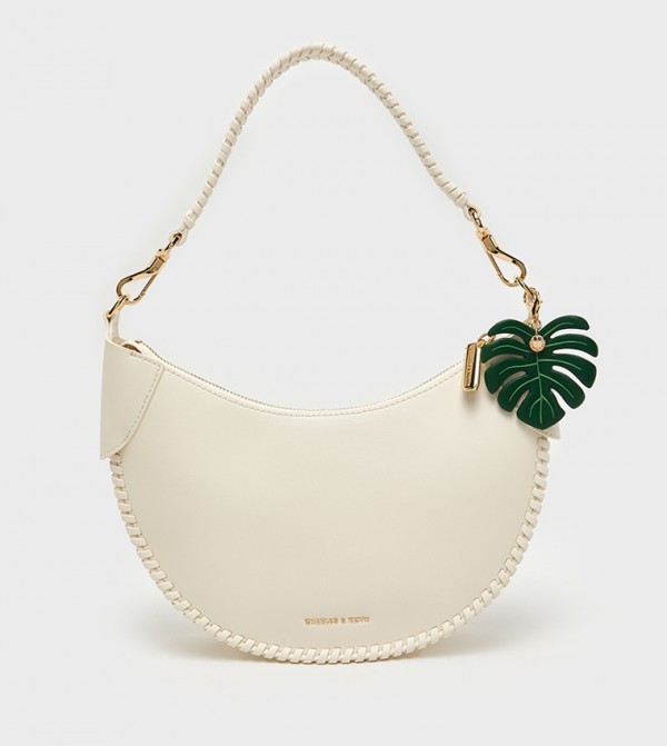 BLUME Braided Curved Shoulder Bag