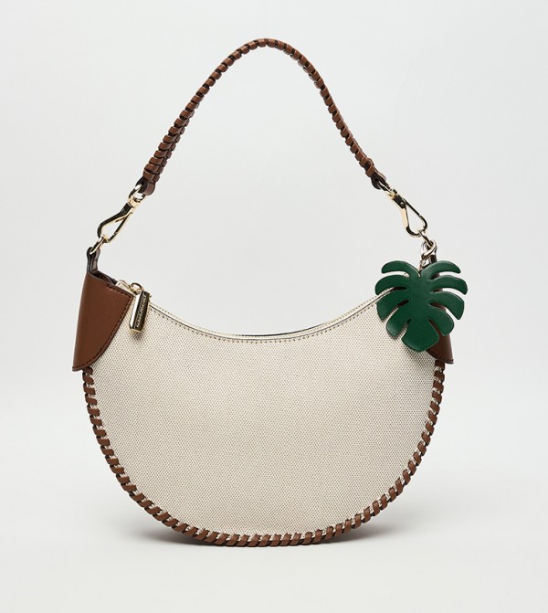 BLUME Textured Canvas Shoulder Bag