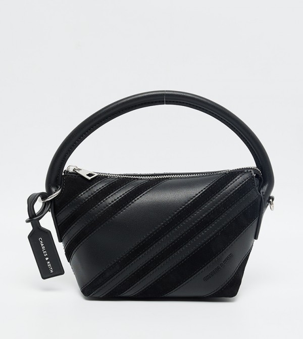 ZEYA Recycled Suede Top Handle Bag