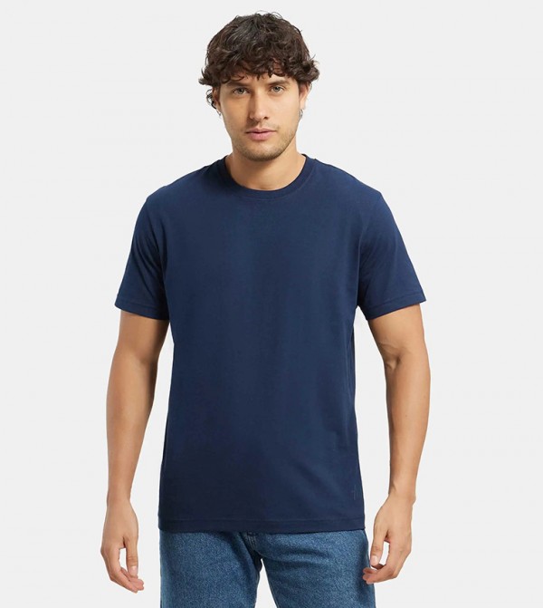 Solid Crew Neck T-Shirt