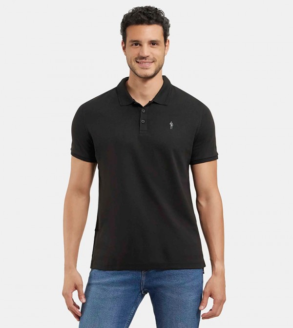Logo Detail Short Sleeves Polo T-Shirt
