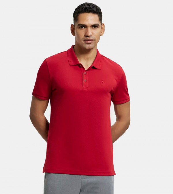 Logo Detail Short Sleeves Polo T-Shirt