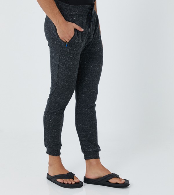 Athleisure-Mens Strait fit Track Pants-Charcoal