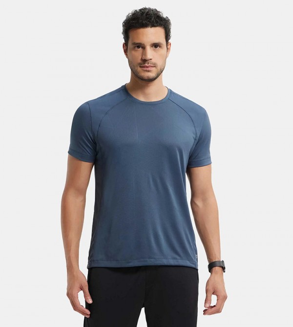 Solid Crew Neck Short Sleeves T-Shirt