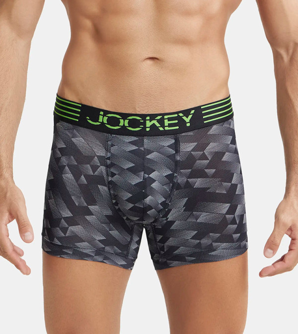 Printed Elastic Waist Trunk