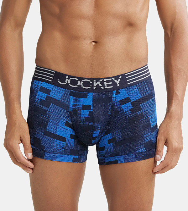 Printed Elastic Waist Trunk
