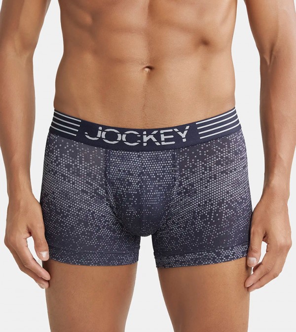 Printed Elastic Waist Trunk