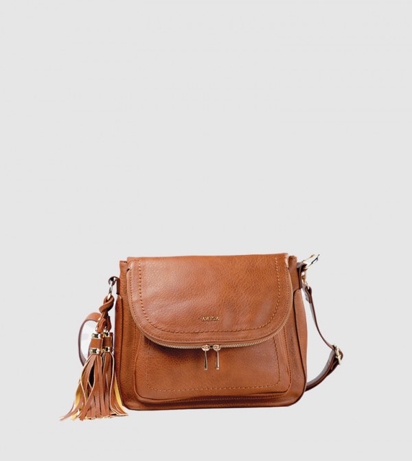 Crossbody Vintage Bag With Tassels
