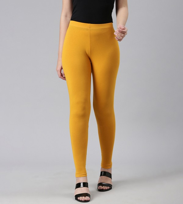 Solid Ankle Length Leggings