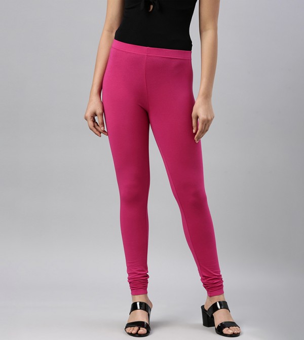 Solid Slim Fit Ankle Length Leggings - Tall