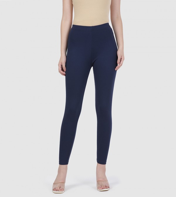 Solid Mid Rise Premium Leggings