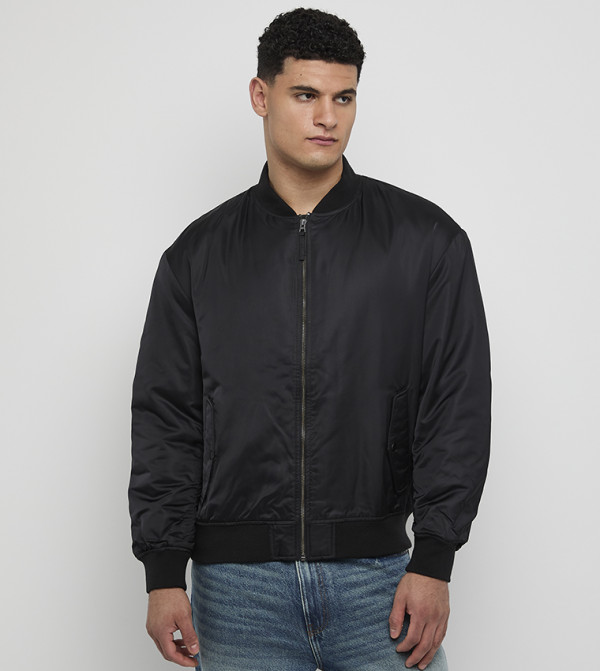 Zip-Through Puffer Jacket