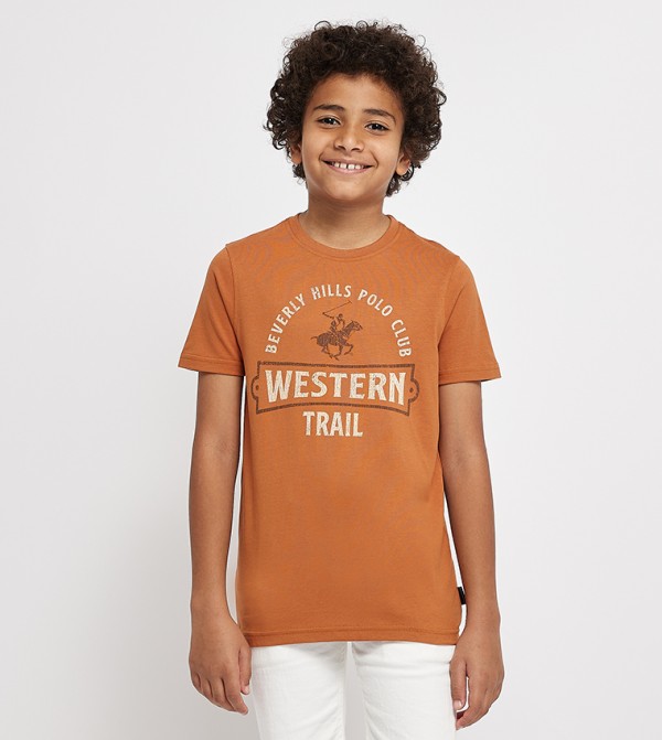 Logo Printed Crew Neck T-Shirt