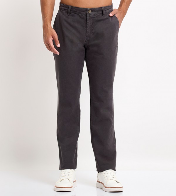 Mid Rise Slim Fit Trousers