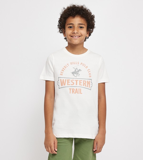 Logo Printed Crew Neck T-Shirt