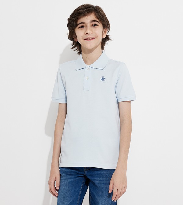 Logo Detail Short Sleeves Polo T-Shirt