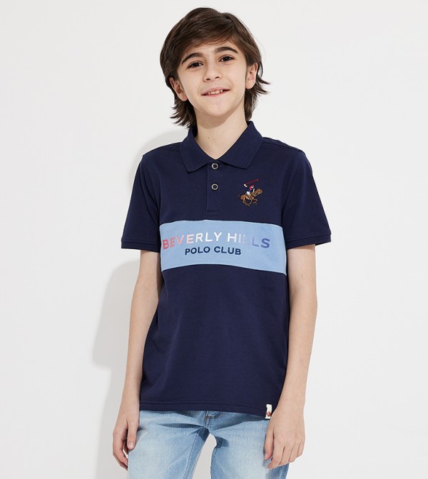 Logo Embroidered Short Sleeves Polo T-Shirt