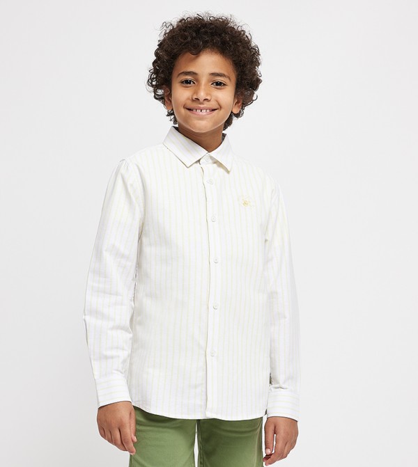 Striped Logo Detail Shirt