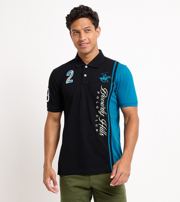 Logo Embroidered Short Sleeves Polo T-Shirt
