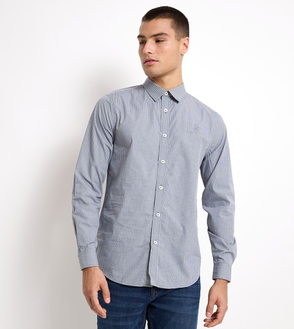 Logo Embroidered Long Sleeves Shirt