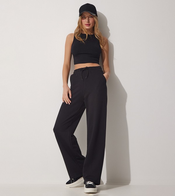 Linen Tailored Pleated Wide Leg Trousers