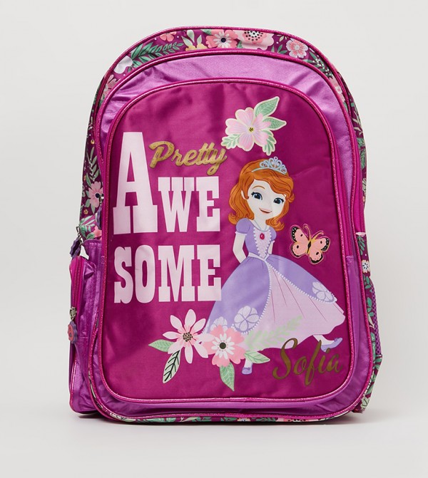 Sofia Printed 3 Compartment Backpack