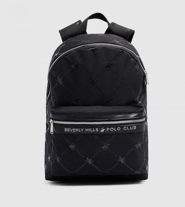All Over Logo Printed Backpack