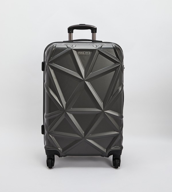 Buy Para Jones CCC Solid Trolley Luggage Bag In Grey 6thStreet Qatar