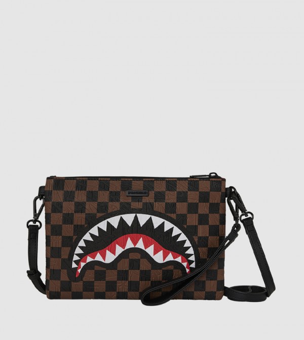 Check 2 Emboss Crossover Clutch