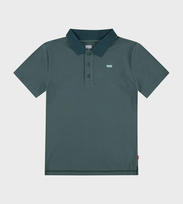 Logo Detail Short Sleeves Polo T-Shirt