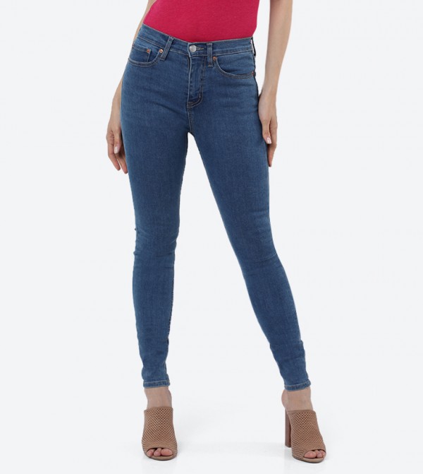 5-pockets Mid-Rise Jeans