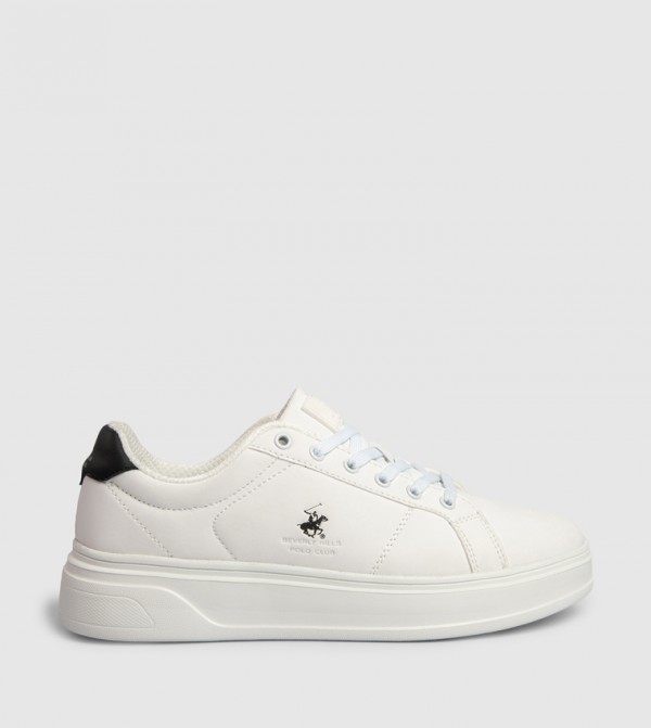 Logo Detail Lace-Up Sneakers