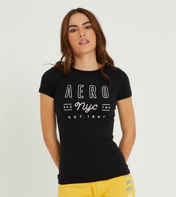 Aeropostale Womens Dream Big Ny Graphic T-Shirt レディース 受注