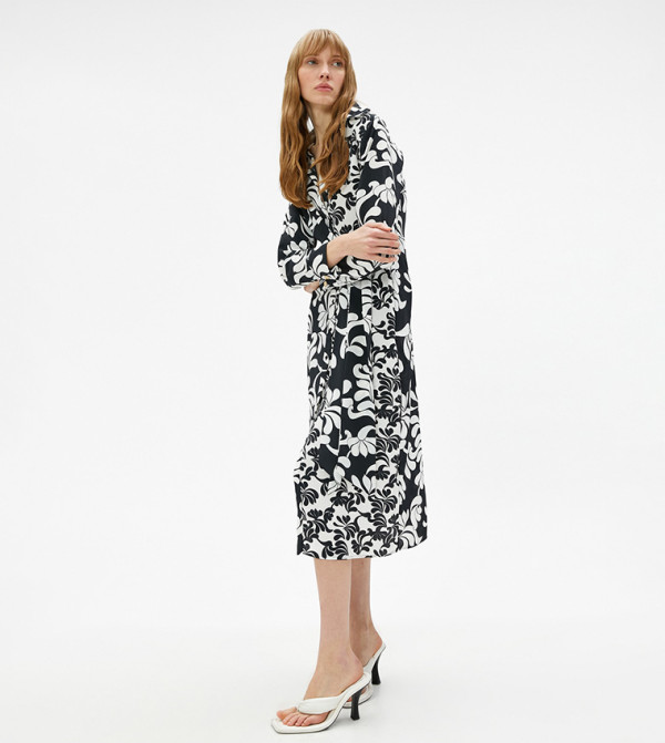 Floral Print Shirt Dress