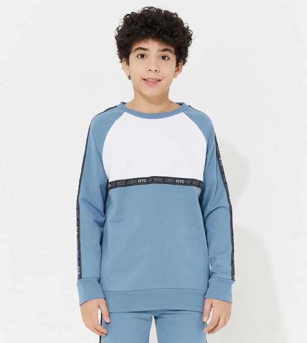 Boys blue sweatshirt best sale