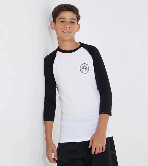 Buy Vans Boy\'s Classic Raglan T Shirt In Multiple Colors | 6thStreet UAE