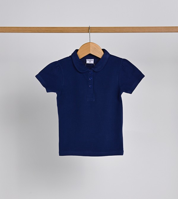 Embroidered Short Sleeves Polo T-Shirt