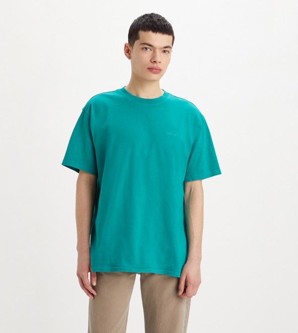 Solid Crew Neck T-Shirt