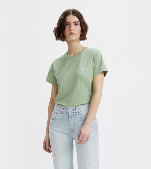 Logo Printed Crew Neck T-Shirt