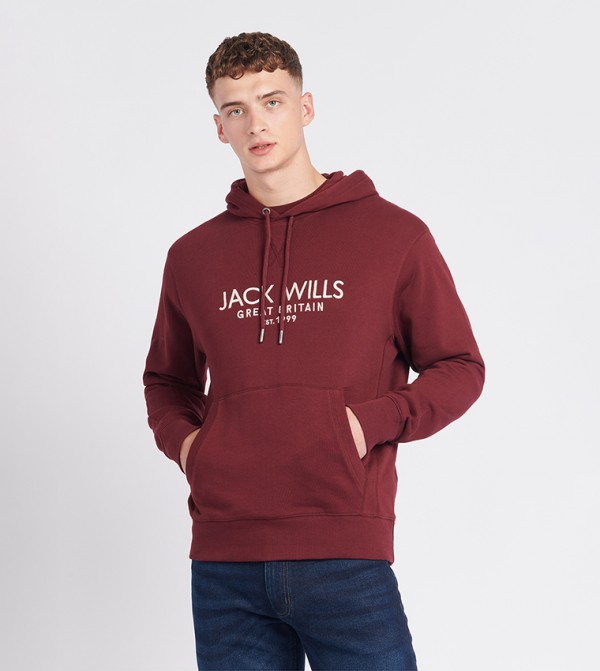 Jack wills cheap maroon hoodie