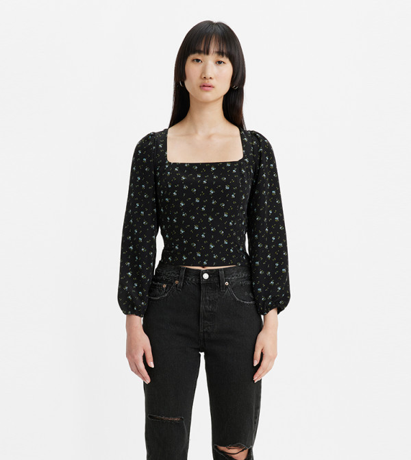 Printed Long Sleeves Top