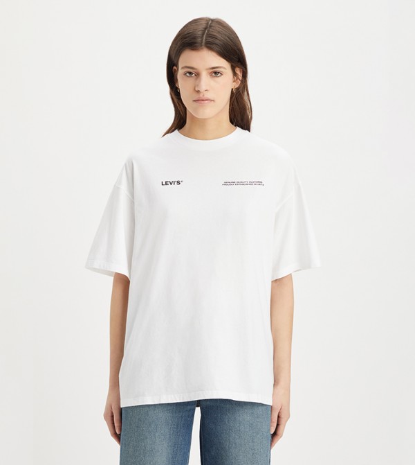 Logo Printed Crew Neck T-Shirt